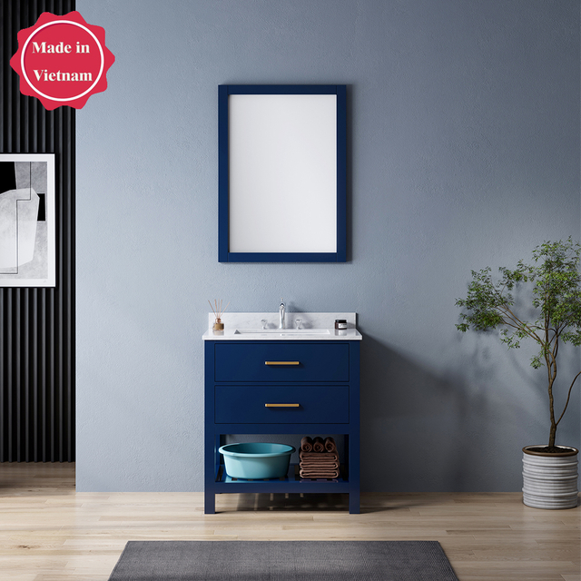 30 inch blue free standing Bathroom Vanity