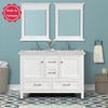 traditional 48 inch white Bathroom Vanity
