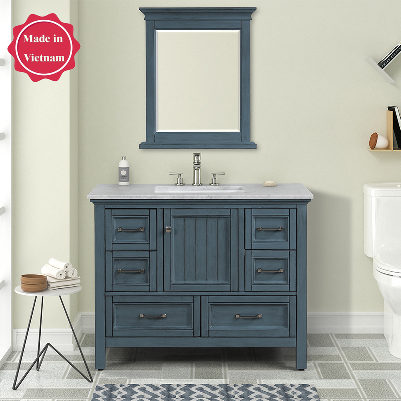 42inch antique blue free standing Bathroom Vanity