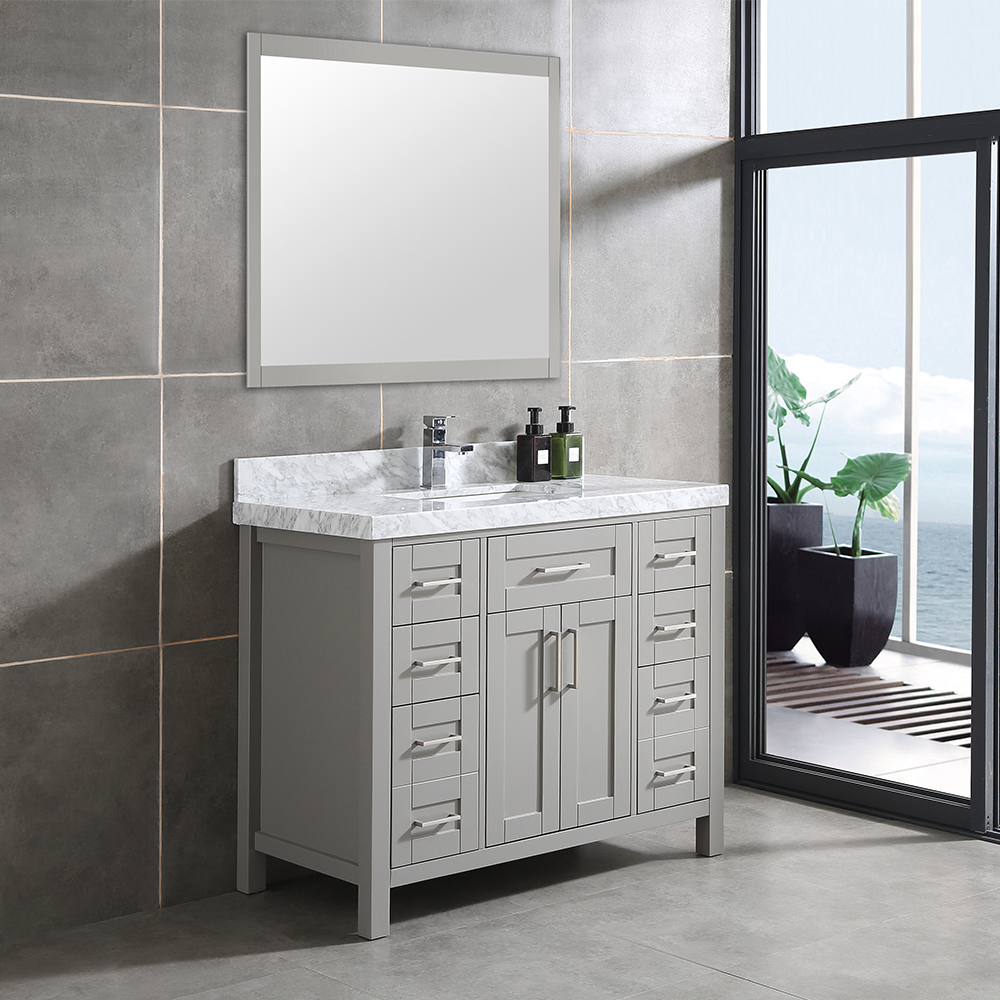 42inch grey floor mounted Bathroom Vanity
