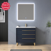 36inch navy blue free standing Bathroom Vanity