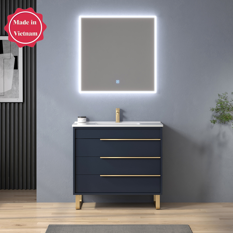 36inch navy blue free standing Bathroom Vanity