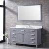 60 inch dark grey floor mounted Bathroom Vanity