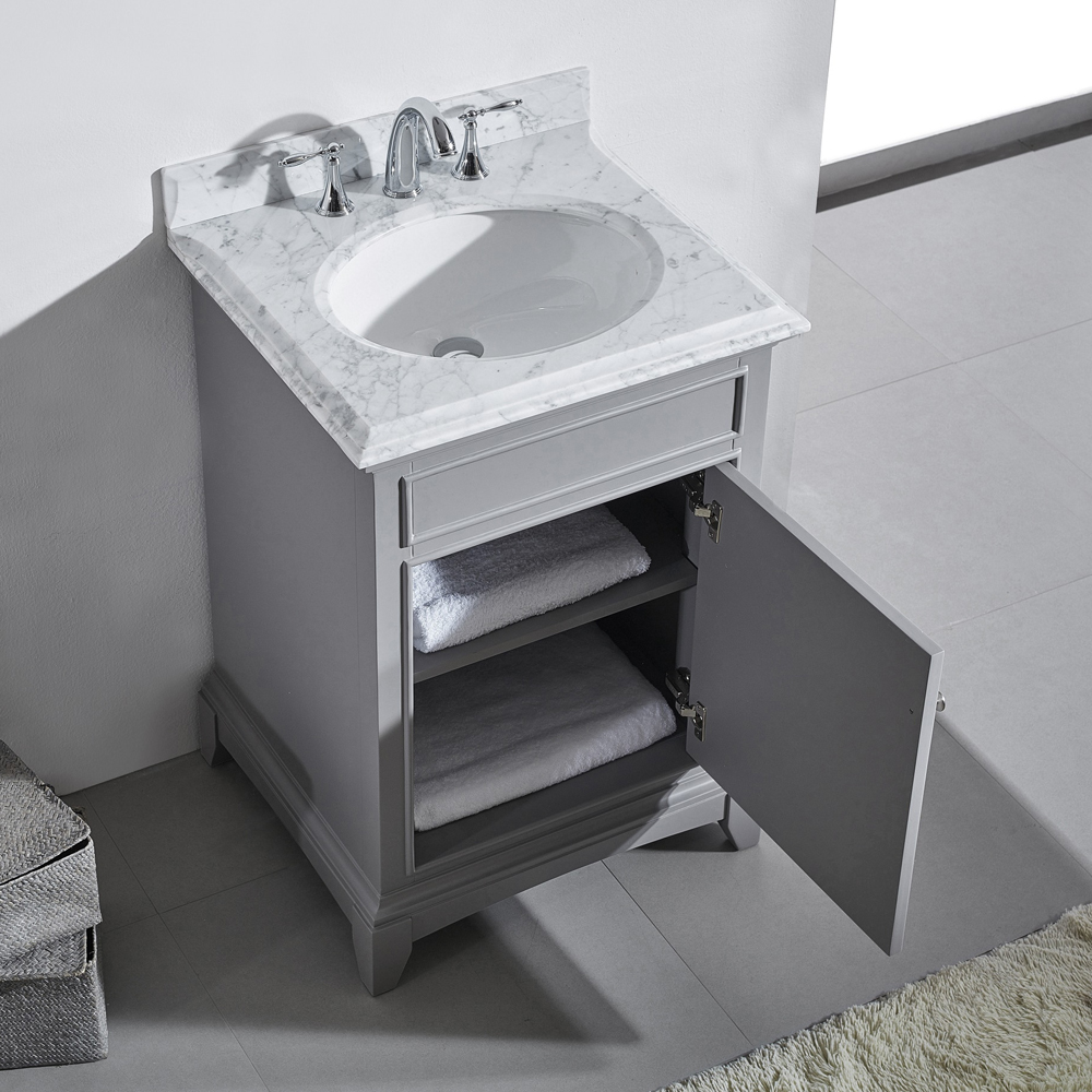 vintage gray free standing Bathroom Vanity