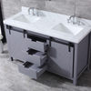60 inch traditional gray Bathroom Vanity