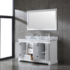 60 inch small White wood Bathroom Vanity