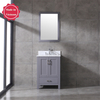 gray corner Bathroom Vanity