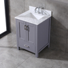 gray corner Bathroom Vanity