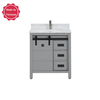 30 inch grey traditional free standing Bathroom Vanity