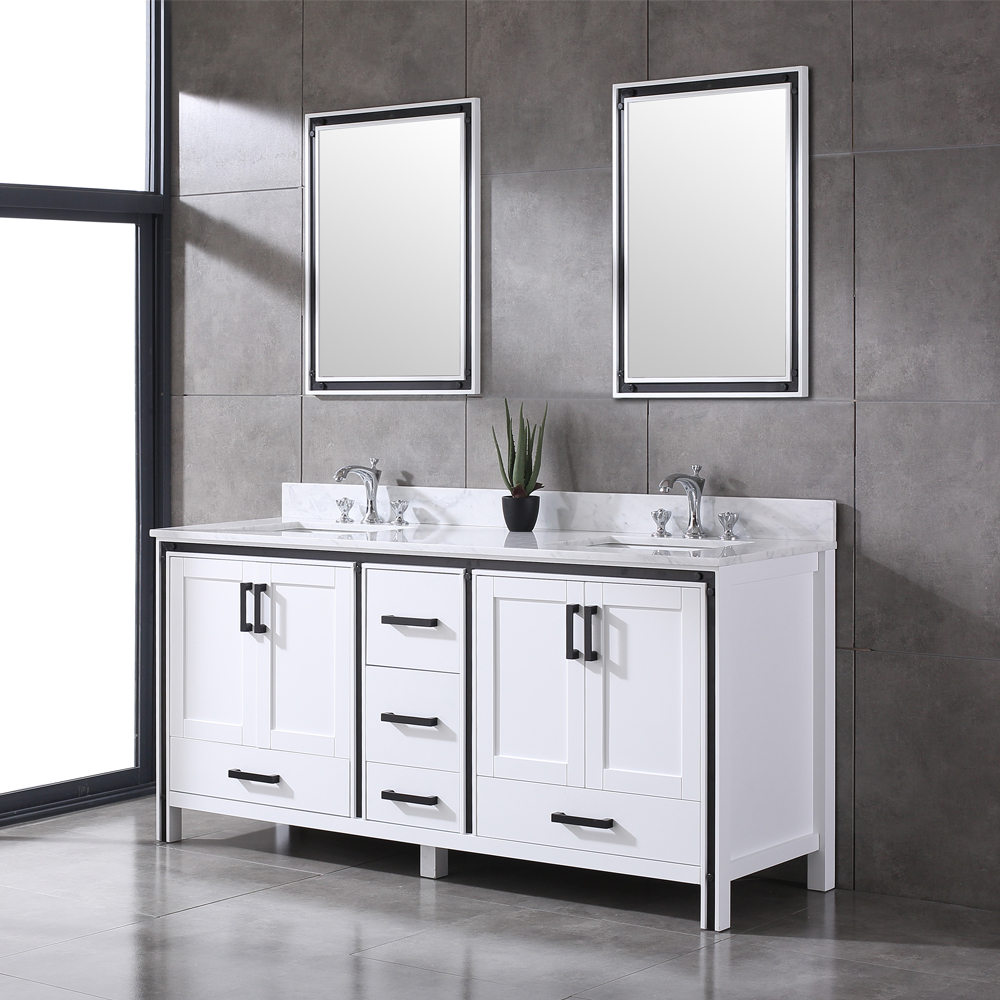 72 inch stone white Bathroom Vanity with sink