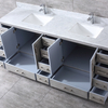 84 inch distressed grey wood Bathroom Vanity
