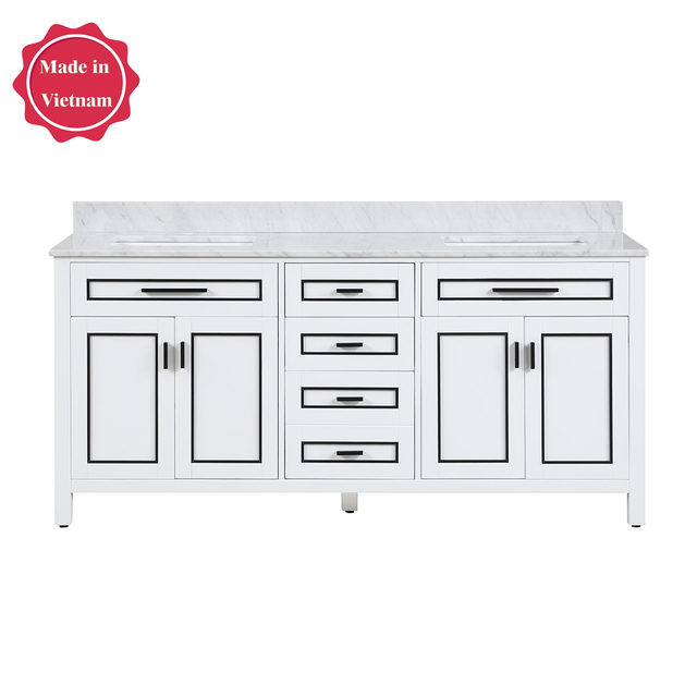 72 inch antique white Bathroom Vanity