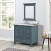 36 inch antique blue floor mounted Bathroom Vanity