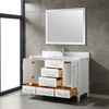 48 inch white floor mounted Bathroom Vanity