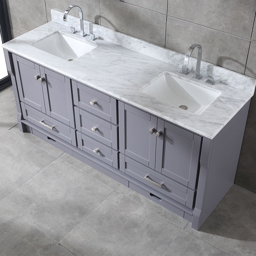 72 inch grey free standing Bathroom Vanity