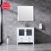 36 inch corner white Bathroom Vanity