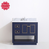36 inch navy blue floor mounted Bathroom Vanity