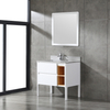 36 inch white corner Bathroom Vanity