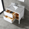 36 inch white corner Bathroom Vanity
