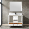 42inch white corner Bathroom Vanity