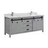 antique 72 inch grey Bathroom Vanity