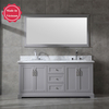 traditional 72 inch grey Bathroom Vanity