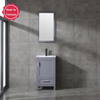 small grey free standing Bathroom Vanity