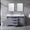 60 inch traditional gray Bathroom Vanity