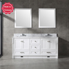 72 inch marble white Bathroom Vanity for corner