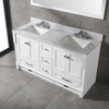 60 inch modern white Bathroom Vanity for floor