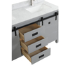 60 inch grey modern Bathroom Vanity for floor