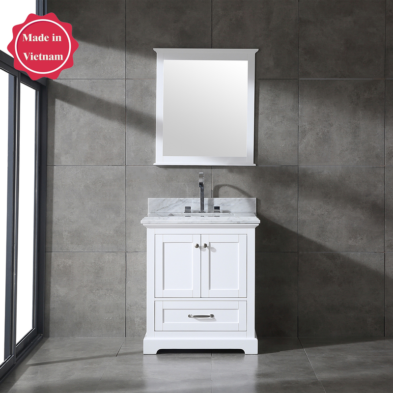 30 inch white small free standing Bathroom Vanity
