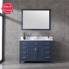 48 inch blue corner Bathroom Vanity