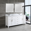 72 inch white corner Bathroom Vanity