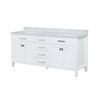 72 inch white corner Bathroom Vanity