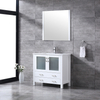 36 inch corner white Bathroom Vanity