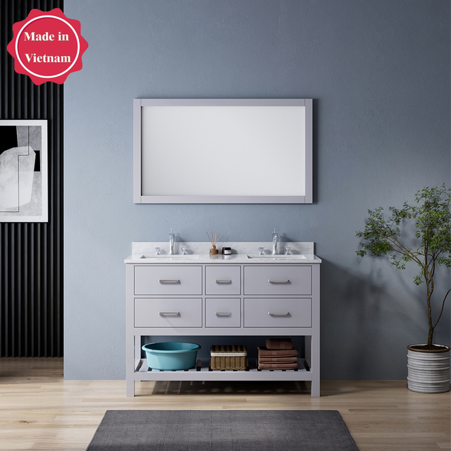 48 inch grey corner Bathroom Vanity