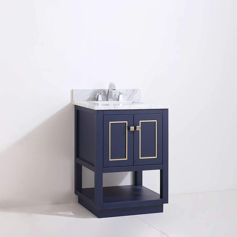 modern 24 inch blue Bathroom Vanity