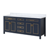 72 inch navy blue free standing Bathroom Vanity
