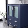 modern navy blue floor mounted Bathroom Vanity