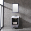 gray corner Bathroom Vanity