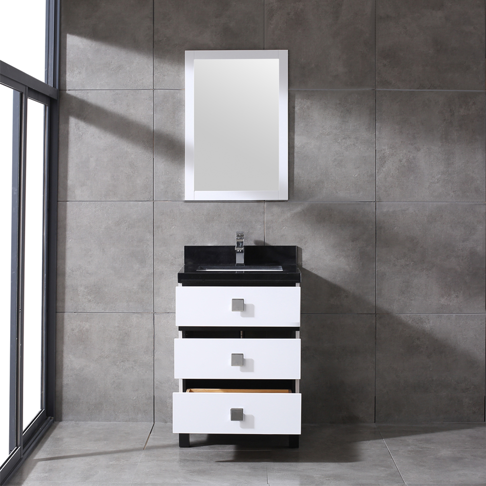 24 inch traditional white Bathroom Vanity for corner