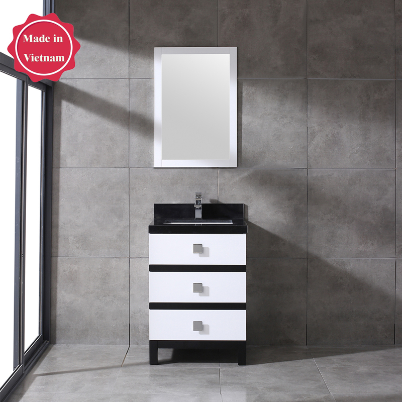 24 inch traditional white Bathroom Vanity for corner