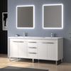 72 inch white double sinks Bathroom Vanity