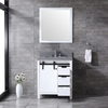 30 inch white modern corner Bathroom Vanity