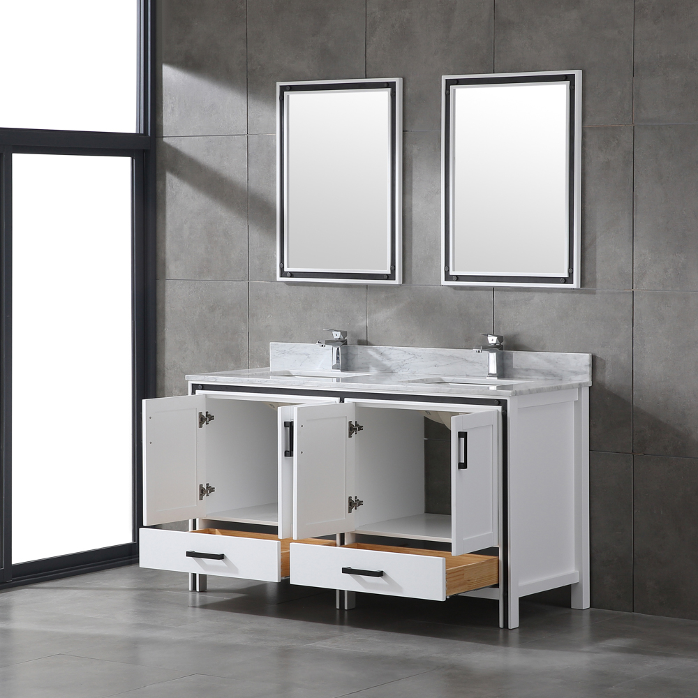 60 inch double grey Bathroom Vanity for floor