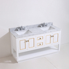 60 inch traditional white Bathroom Vanity for floor