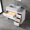 White Color Bathroom Vanity Free Standing Bathroom Decor 