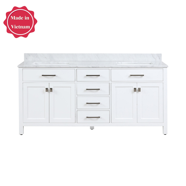 72 inch white corner Bathroom Vanity