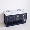60 inch navy blue countertop Bathroom Vanity